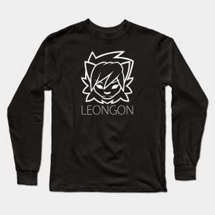 Leongon White Logo&Name Long Sleeve T-Shirt